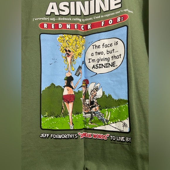 Vintage Jeff Foxworthy redneck humor shirt - Picture 3 of 6